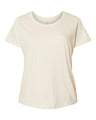 LAT Women's Curvy Collection Fine Jersey Tee