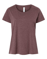 LAT Women's Curvy Collection Fine Jersey Tee