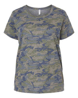 LAT Women's Curvy Collection Fine Jersey Tee
