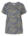 LAT Women's Curvy Collection Fine Jersey Tee