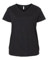 Curvy Collection Women's Fine Jersey V-Neck Tee