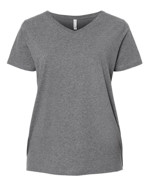 Curvy Collection Women's Fine Jersey V-Neck Tee