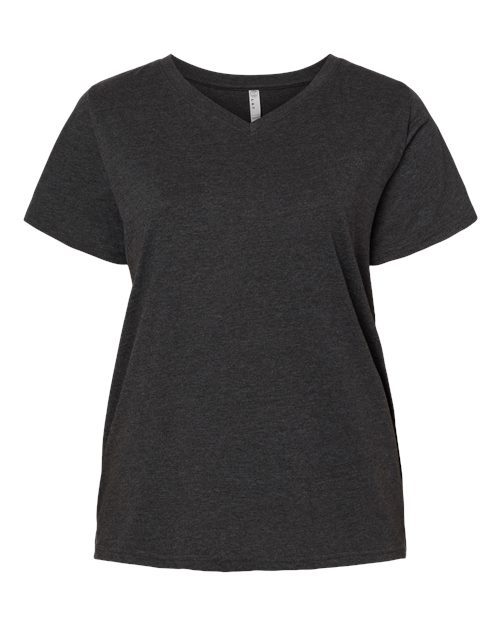 Curvy Collection Women's Fine Jersey V-Neck Tee