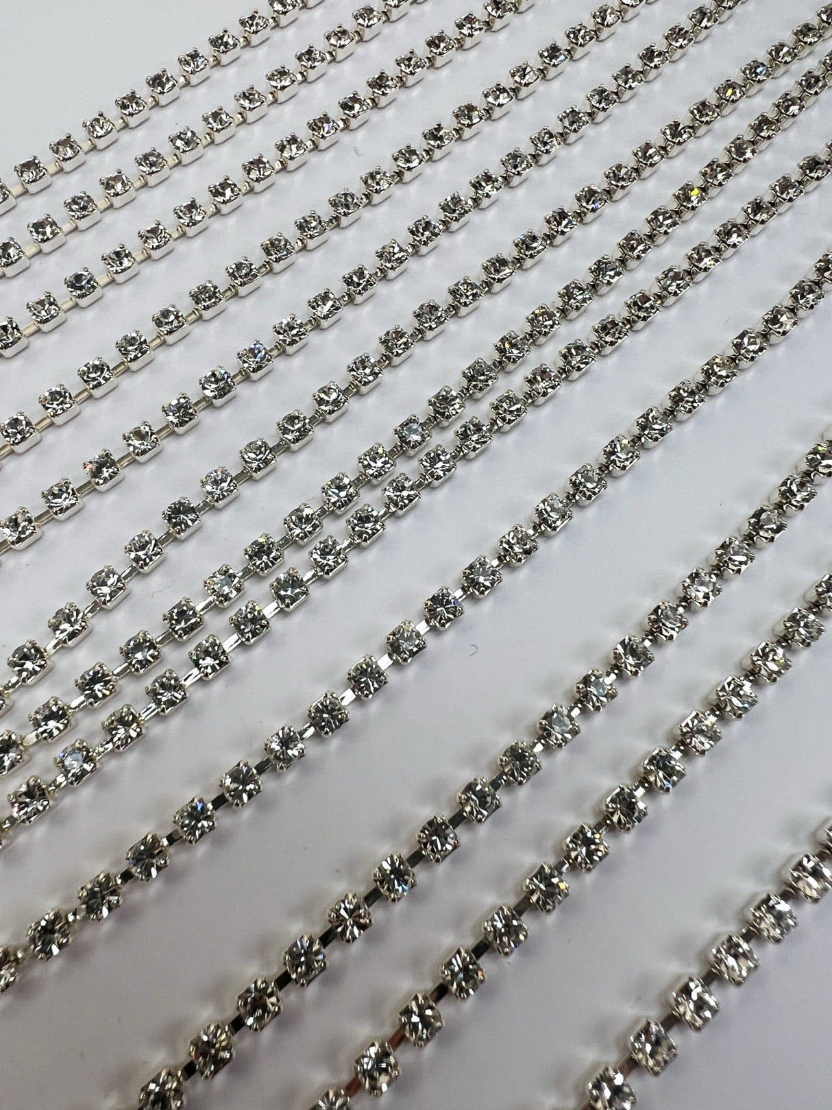 Silver Metal Crystals Sewing Notions