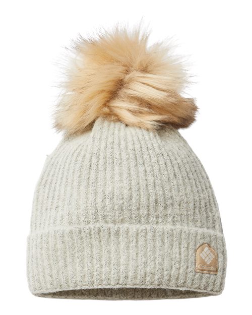 Winter Blur Pom-Pom Cuffed Beanie