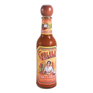 CHOLULA CHILI GARLIC HOT SAUCE 5 OZ BOTTLE