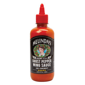 MELINDA'S CREAMY GHOST PEPPER WING SAUCE 12 OZ BOTTLE