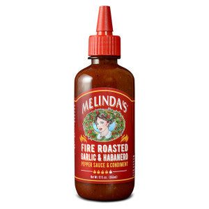 MELINDA'S FIRE ROASTED GARLIC HABANERO SAUCE 12 OZ SQUEEZE BOTTLE