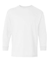 12 Pack : Gildan® Heavy Cotton Youth Crewneck Long Sleeve T-Shirt
