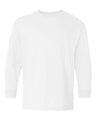 12 Pack : Gildan® Heavy Cotton Youth Crewneck Long Sleeve T-Shirt