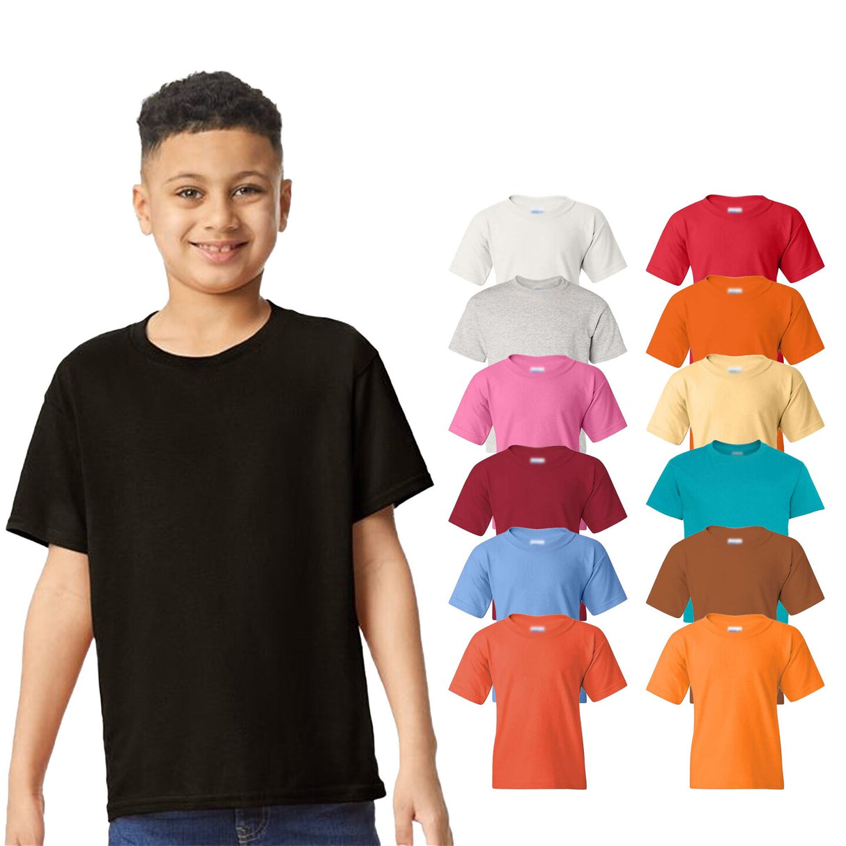 Gildan® Heavy Cotton Crewneck Short Sleeve Youth T-Shirt - 5000B