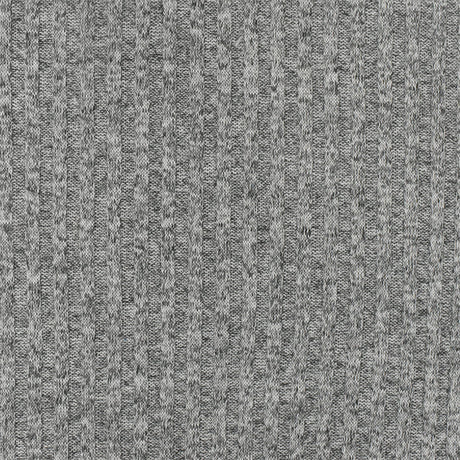 1 Yard Winter Gray White Black Texture Stretch Poly 4 by 4 Rib Knit Fabric 58 Inches Wide
