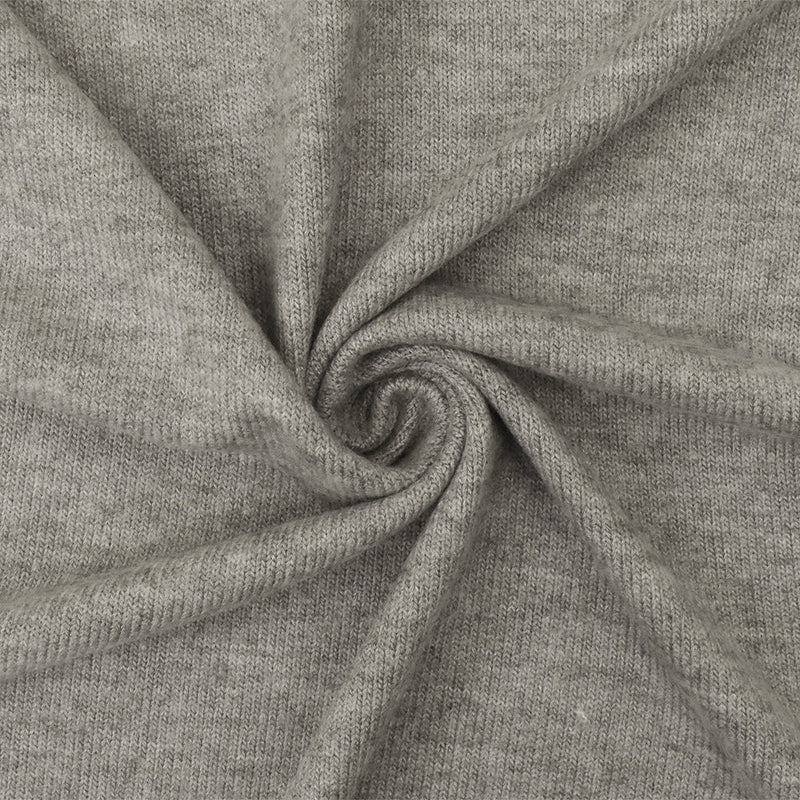 1 Yard Heather Airport Gray Stretch Brushed Jersey Knit Fabric 60 Inches Wide