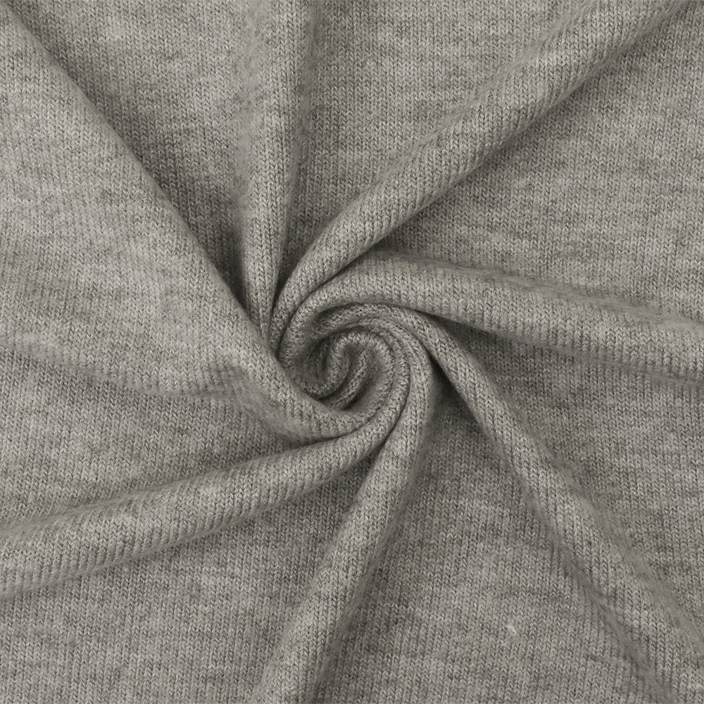 1 Yard Heather Airport Gray Stretch Brushed Jersey Knit Fabric 60 Inches Wide