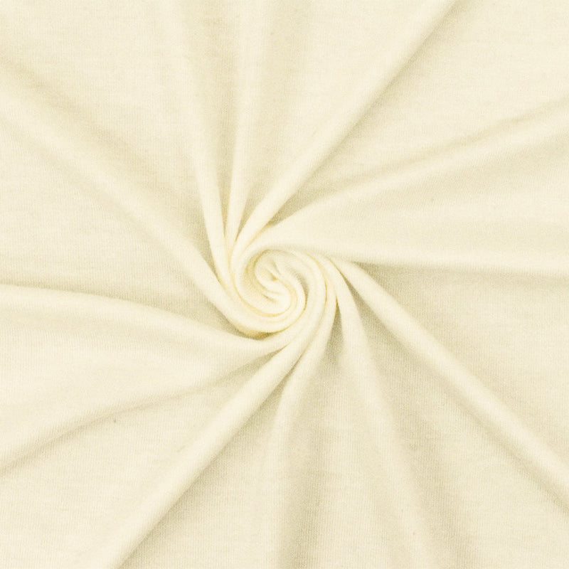 1 Yard Milk Ivory Rayon Jersey Knit Fabric Stretch Lightweight 58 Inches Width