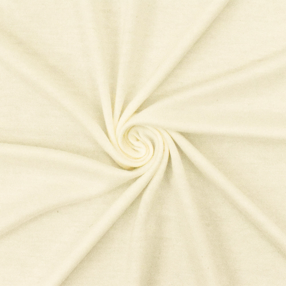 1 Yard Milk Ivory Rayon Jersey Knit Fabric Stretch Lightweight 58 Inches Width