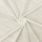 1 Yard Powder Ivory Slub Stretch Rayon Jersey Knit Fabric Soft Lightweight Material 60 Inches Width