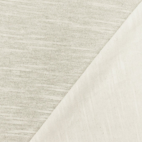 1 Yard Powder Ivory Slub Stretch Rayon Jersey Knit Fabric Soft Lightweight Material 60 Inches Width