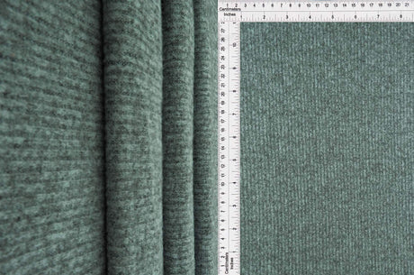 2x2 Rib Brushed Two Tone Sweater Fabric 1 Yard Soft Stretch Cozy 58/60" Wide