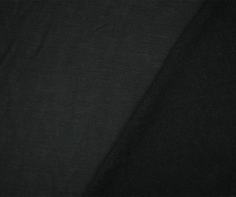 1 Yard Black Washed Modal Polyester Spandex Tissue Jersey Knit Fabric Soft Stretch 60 Inches Width