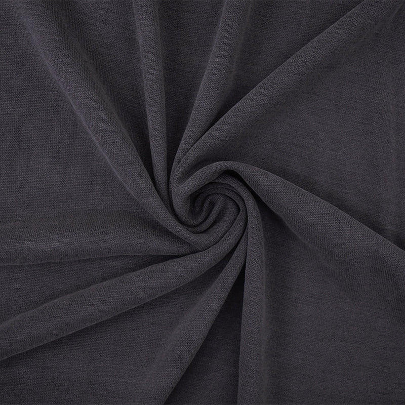 1 Yard Deep Gray Modal Polyester Spandex Jersey Knit Fabric Soft Stretch 60 Inches Width