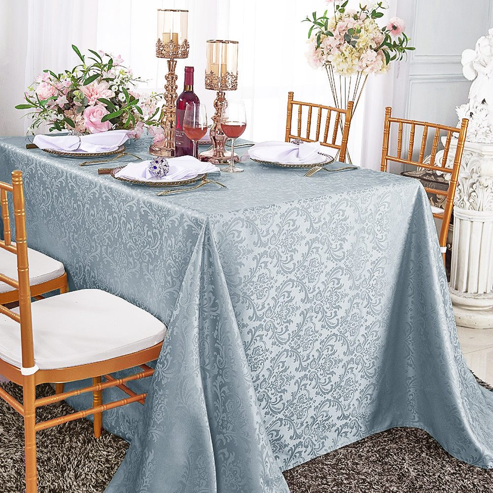 Rectangular Polyester Tablecloth 90x132 Dusty Blue
