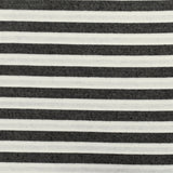 1 Yard Basic Black White Gray Stripe Stretch Double Knit Fabric 60 Inches