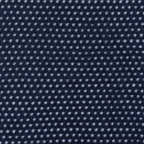 1 yarda de tela de punto de malla atlética de poliéster con spandex azul marino para ropa deportiva y vestidos, ancho de 58 pulgadas