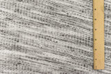 1 Yard Brushed Thermal Ash Gray White Black Knit Fabric 58 Inches Wide