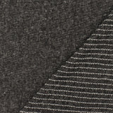 1 Yard Off Black White Crinkled Stripe Stretch Cotton Jersey Knit Fabric 54 Inches
