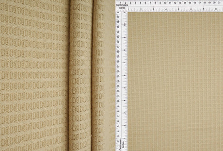 Waffle Solid Knit Fabric 1 Yard Soft Stretch Textured Material 58/60" Wide