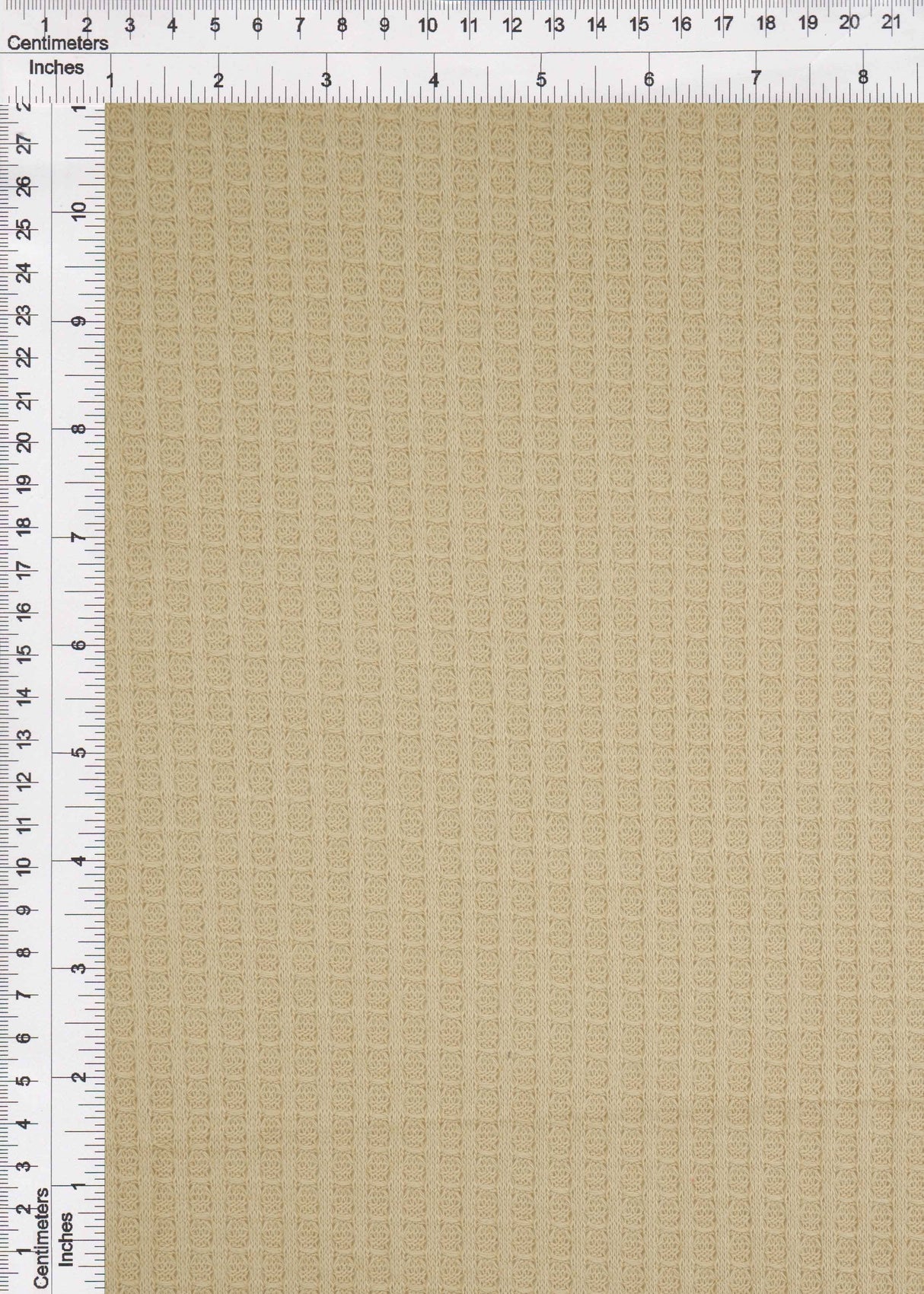 Waffle Stretch Knit Fabric Solid