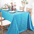 Rectangular Polyester Tablecloth 90x132 Turquoise