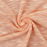 1 Yard Orange White Slub Stretch Spandex Rayon Jersey Knit Fabric For Blouses And Overlays 58 Inches Width