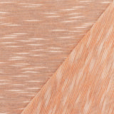 1 Yard Orange White Slub Stretch Spandex Rayon Jersey Knit Fabric For Blouses And Overlays 58 Inches Width
