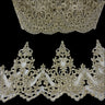 Polyester Net Mesh Corded Lace Trim 6" Wide
