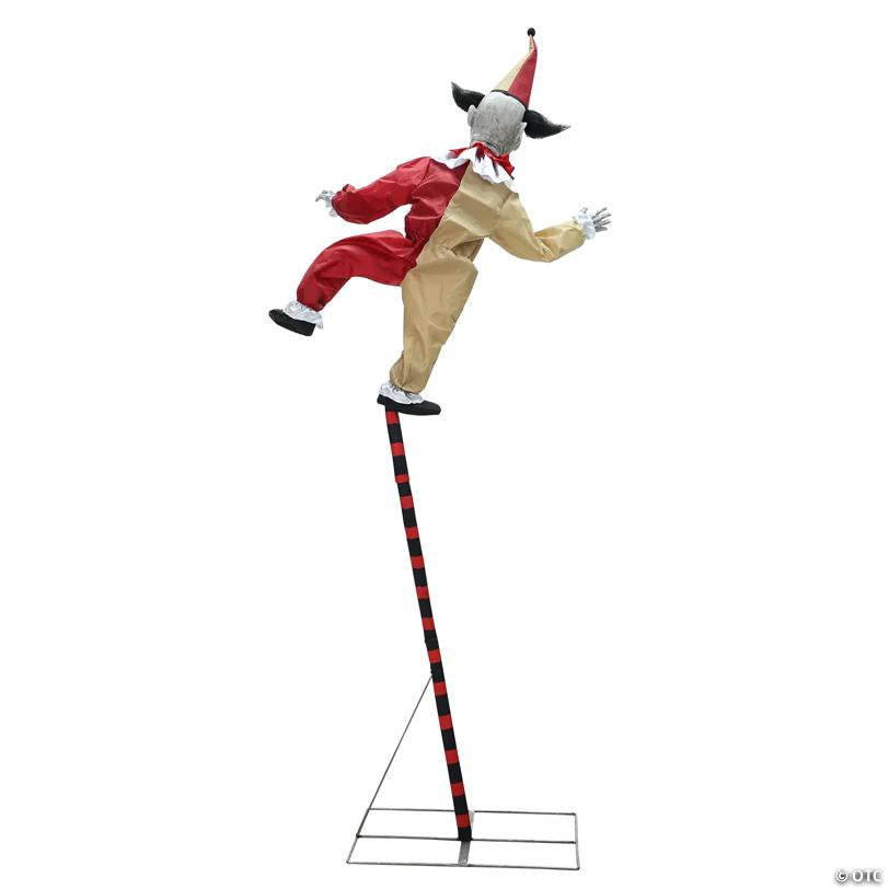 96" Sideshow Balancing Clown Animated Halloween Prop