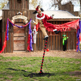 96" Sideshow Balancing Clown Animated Halloween Prop