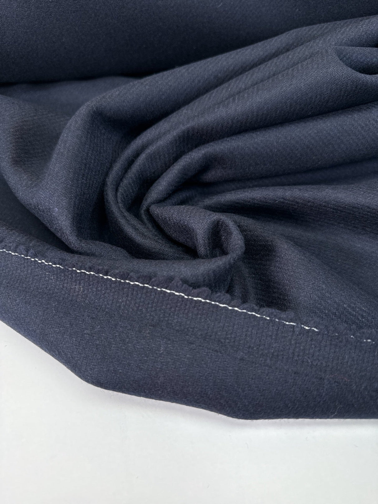 Wool Polyamid Cashmere Tweed Blue