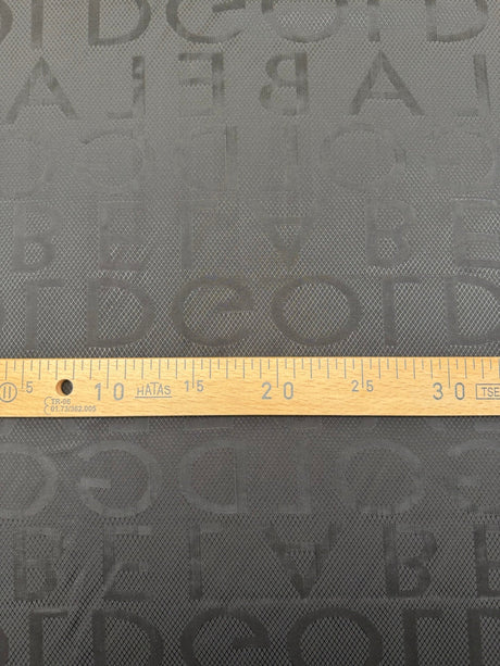 Viscose Cupro Lining Fabric Black Graphic