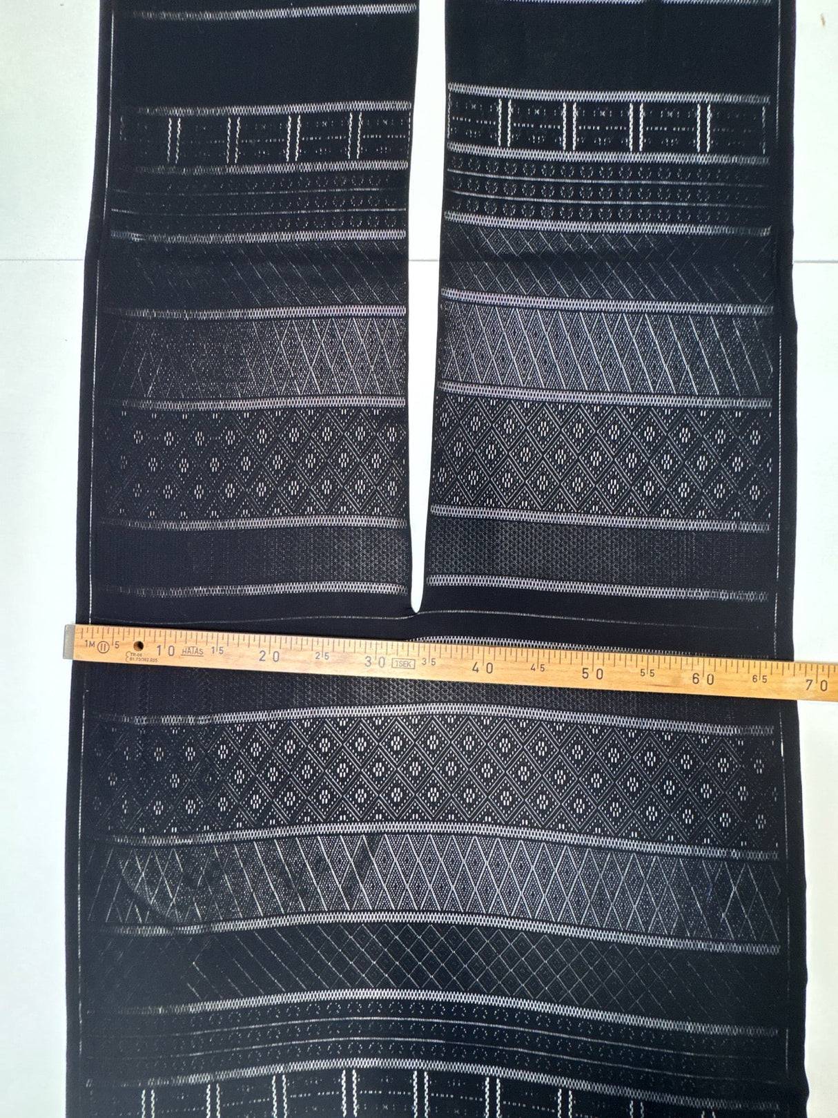 Black Polyamid Elastane Jacquard Knit
