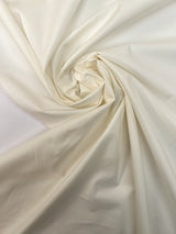Cotton Poplin White Shade Stretch
