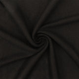 1 Yard Stretch Rayon 1x1 Rib Knit Fabric Aurora Black 68 Inches