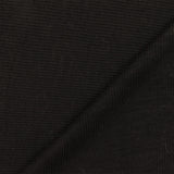 1 Yard Stretch Rayon 1x1 Rib Knit Fabric Aurora Black 68 Inches