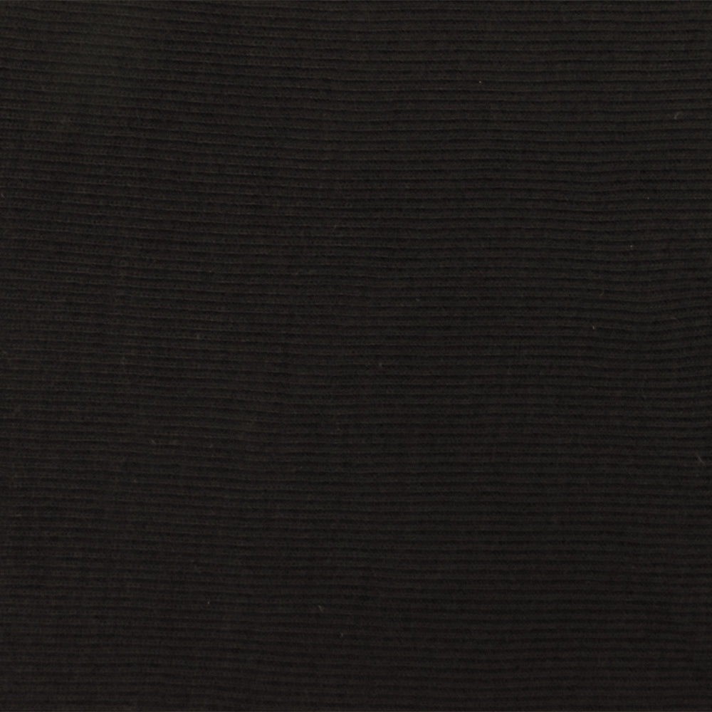 1 Yard Stretch Rayon 1x1 Rib Knit Fabric Aurora Black 68 Inches