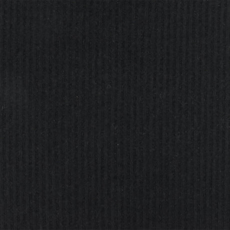 1 Yard Pitch Black Solid Stretch Brushed 2 by 2 Rib Knit Fabric 58 Inches Wide