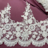 Beaded Corded Lace Trimming 8"