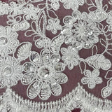 Beaded Corded Lace Trim