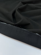Black Polyamide Polyester Knitted Fabric