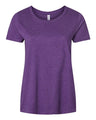LAT Women's Curvy Collection Fine Jersey Tee